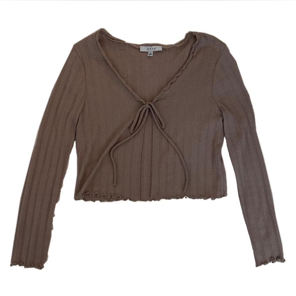 Tan Tie Cardigan